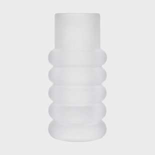 Tom Dixon Press Stem vaas Frosted