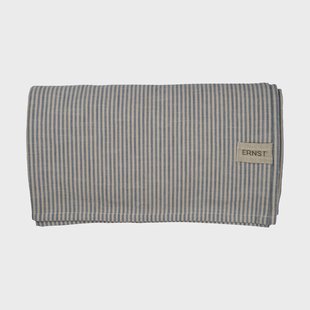 ERNST Ernst tafelkleed smalle strepen 145x300 cm Blauw-wit