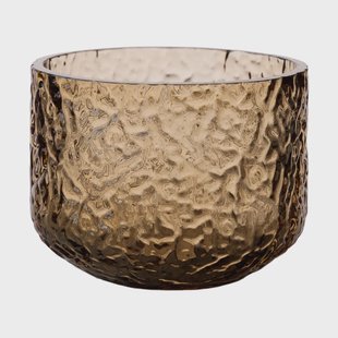 ERNST Ernst vaas/lantaarn met patroon Amber, Ø8x6 cm