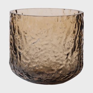 ERNST Ernst vaas/lantaarn met patroon Amber, Ø9x10 cm