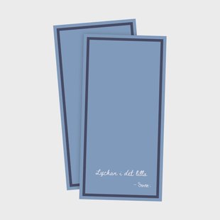 ERNST Ernst servet met citaat Geluk in het kleine 20-pack Blauw