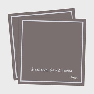 ERNST Ernst servet met citaat In het eenvoudige 20-pack Mullvad