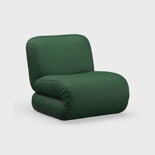 Lammhults BAU fauteuil Divina melange-donkergroen, recht
