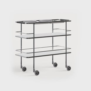 Lammhults Cargo Support serveerwagen Wit laminaat - chroom