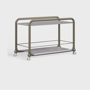 Lammhults Tension rolwagen Grijsgroen - roestvrij staal