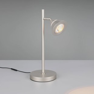 Trio Lighting LED tafellamp Romeo, hoogte 40 cm, nikkelkleurig, metaal, CCT