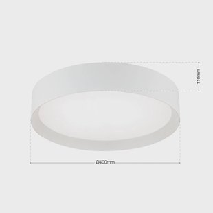 ORION LED plafondlamp VARIO, Ø 40 cm, wit, metaal, CCT, dimbaar