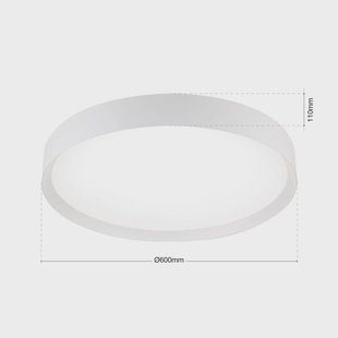 ORION LED plafondlamp VARIO, Ø 60 cm, wit, metaal, CCT, dimbaar