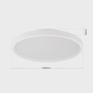 ORION LED plafondlamp MASCA, wit, Ø 40 cm, CCT, metaal, dimbaar