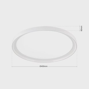 ORION LED plafondlamp GAMMA, Ø 40 cm, wit, afstandsbediening, CCT dimbaar