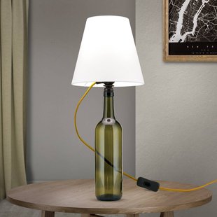 ORION E27-fitting BOTTLE, kabel goud, lengte 200 cm