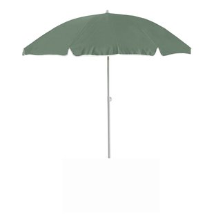 Central Park Stokparasol - D 180cm - Saliegroen - Kantelbaar 140g/m²