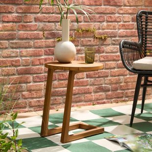 NOUS Garden teak bijzettafel Volta (Ø40 cm)