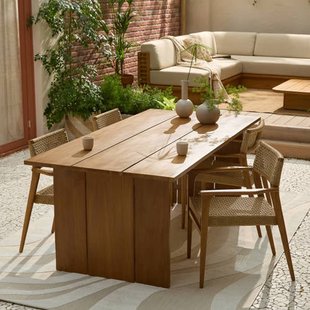 Studio LIVIT diningset Marieda/Puro wicker (200x100 cm)