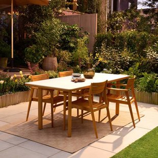 Studio LIVIT diningset Perola/Puro (200x90 cm) keramiek