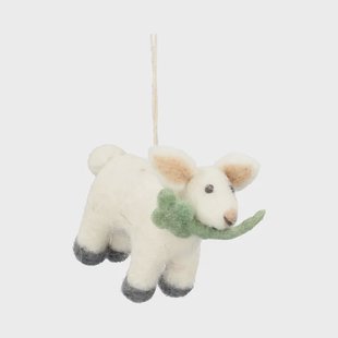 Hanger, vilt, lammetje met klaver