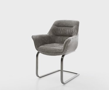 DELIFE Sledemodel Kaira-Flex bouclé zacht mud sledemodel vlak grafiet