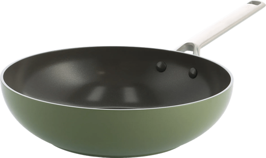 BK Sublime Wokpan 28 cm Olijfgroen