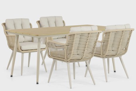 Coco Custa/Matale 180 cm dining tuinset 5-delig