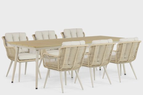 Coco Custa/Matale 240 cm dining tuinset 7-delig