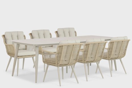 Coco Custa/Vienna 240 cm dining tuinset 7-delig
