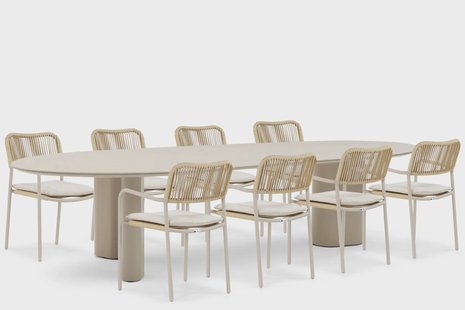 Coco Penya/Weave 300 cm dining tuinset 9-delig