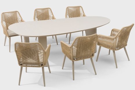 Coco Vedra/Weave 240 cm dining tuinset 7-delig