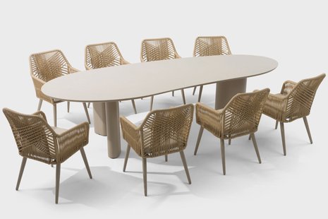 Coco Vedra/Weave 300 cm dining tuinset 9-delig