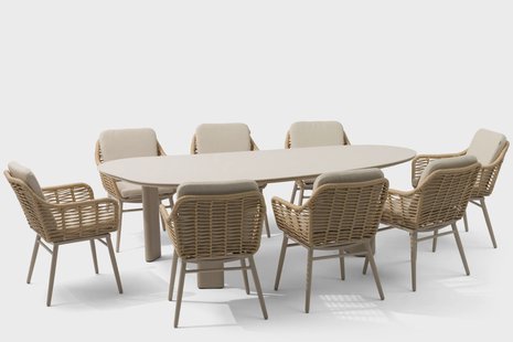 Coco Antoni/Weave 300 cm dining tuinset 9-delig