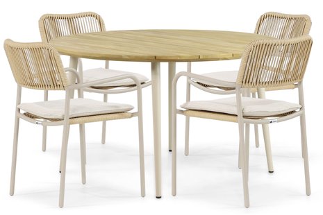 Coco Penya/Montana 130 cm dining tuinset 5-delig
