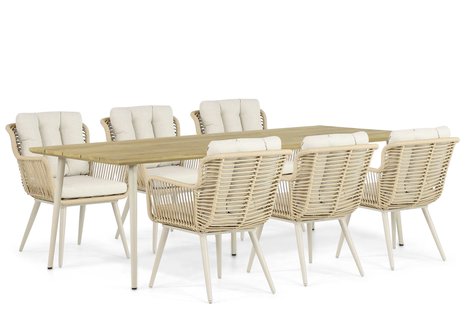 Coco Custa/Montana 240 cm dining tuinset 7-delig