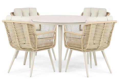 Coco Custa/Vienna 120 cm dining tuinset 5-delig