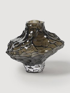 Mondgeblazen glazen vaas Canyon, H 23 cm