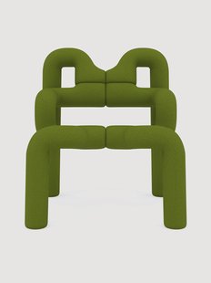 Gebreide wollen armleunstoel Ekstrem