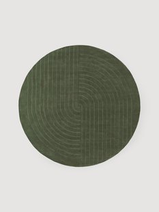 Rond wollen vloerkleed Mason, handgetuft