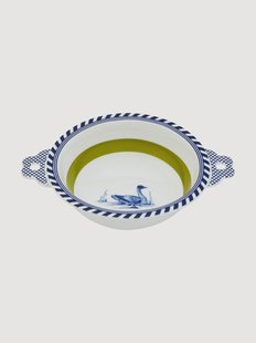 Porseleinen schaal Bird Patterned