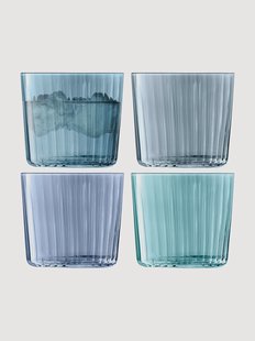Handbeschilderde tumblers Gems, 4-delig