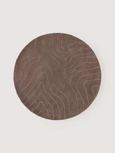 Rond handgetuft wollen vloerkleed Aaron