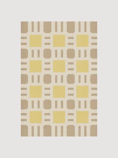 Handgeweven juten vloerkleed Sunny Side Up