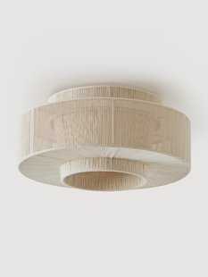 Plafondlamp Lace van linnen draad
