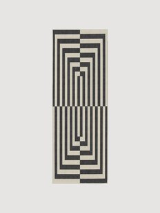 Wasbare laagpolige loper Op Art van Jonathan Adler