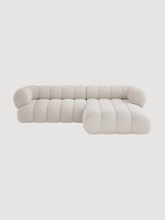 Chenille hoekbank Koge (5-zits)