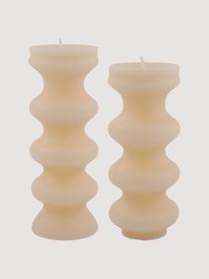 Handgemaakte kaarsen Mura, 2-delig