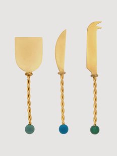 Kaasmessen Torchon van edelstaal, 3-delig