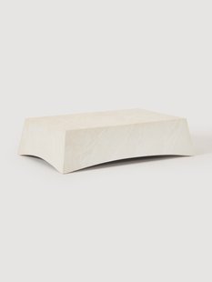 Tuin salontafel Mohi met travertijn effect, B 120 cm