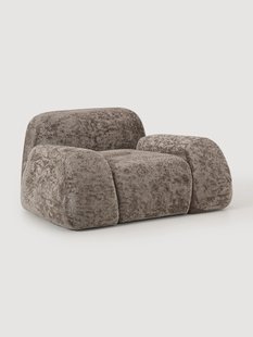 Loungefauteuil Wolke van teddy-boucl&eacute;