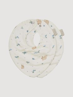 Babylapjes Blueberries van biokatoen, 2-delig