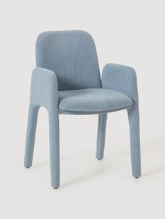 Gestoffeerde eetkamerstoel Selena met armleuningen