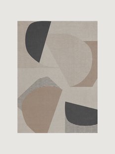 Handgeweven wollen vloerkleed Birch Birch