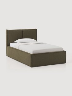 Boucl&eacute; gestoffeerd eenpersoonsbed Dream